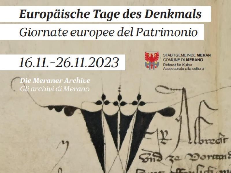 Foto für Europäische Tage des Denkmals: Die Meraner Archive
